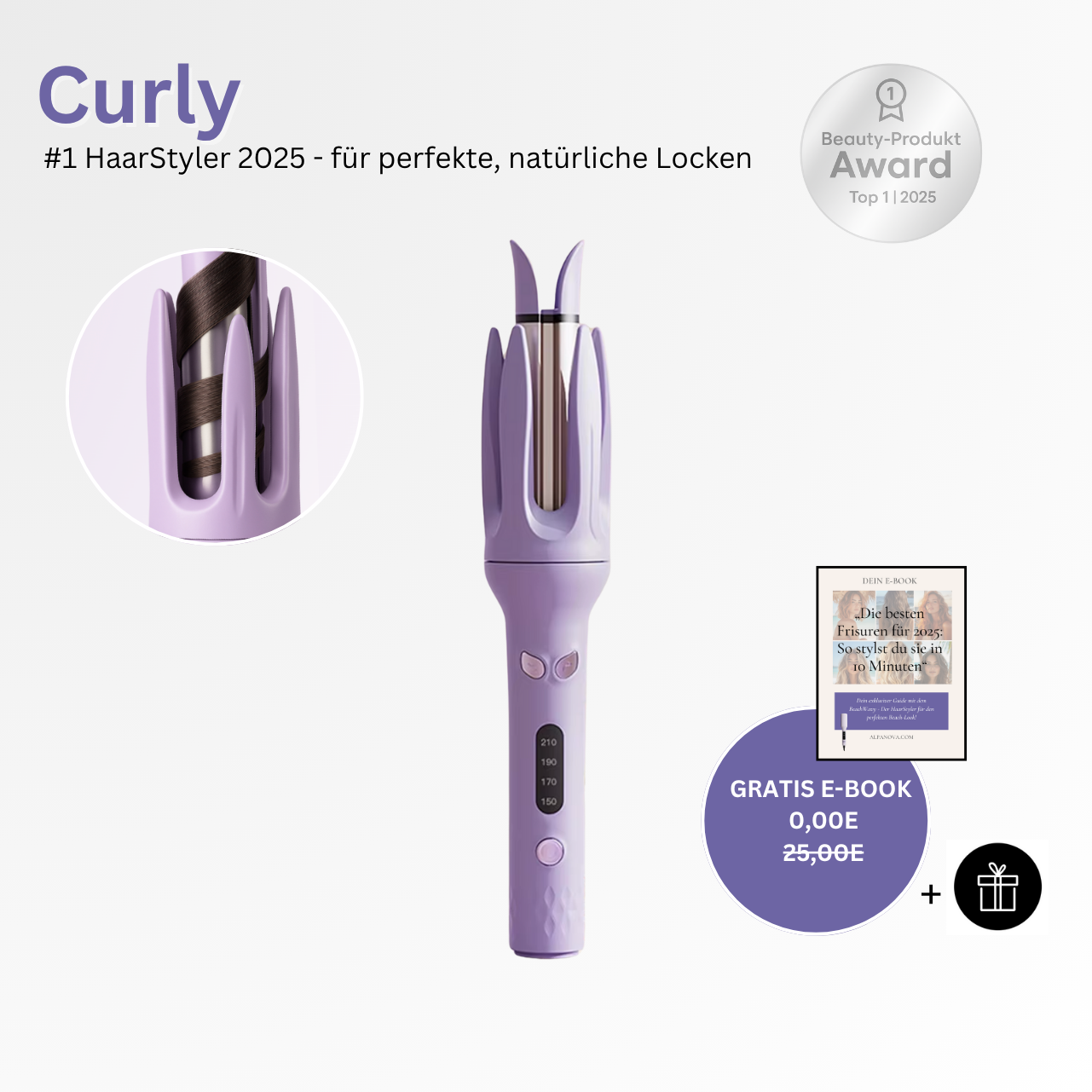 Curly - Der HaarStyler für perfekte, natürliche Locken