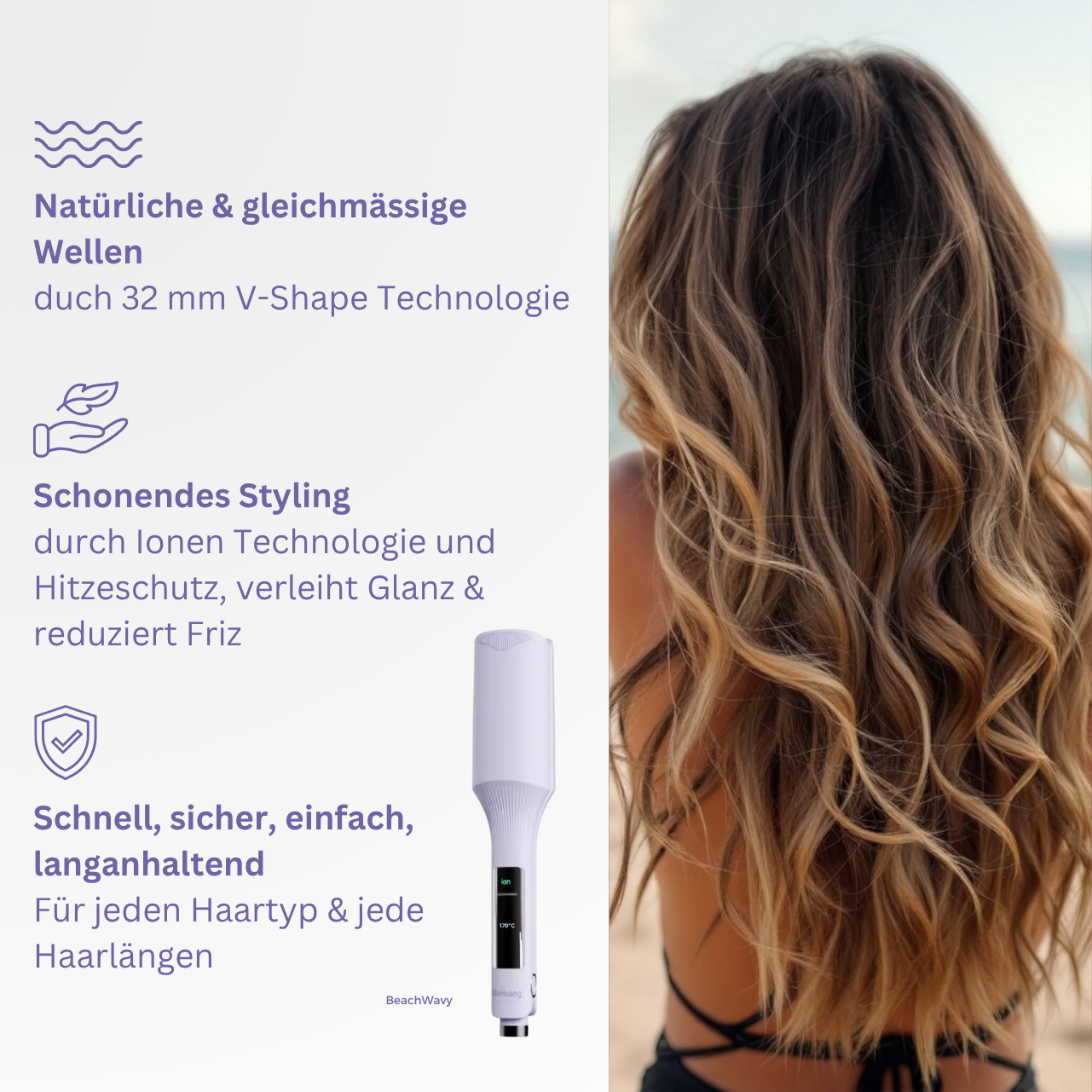 BeachWavy - Der HaarStyler für den perfekten Beach-Look