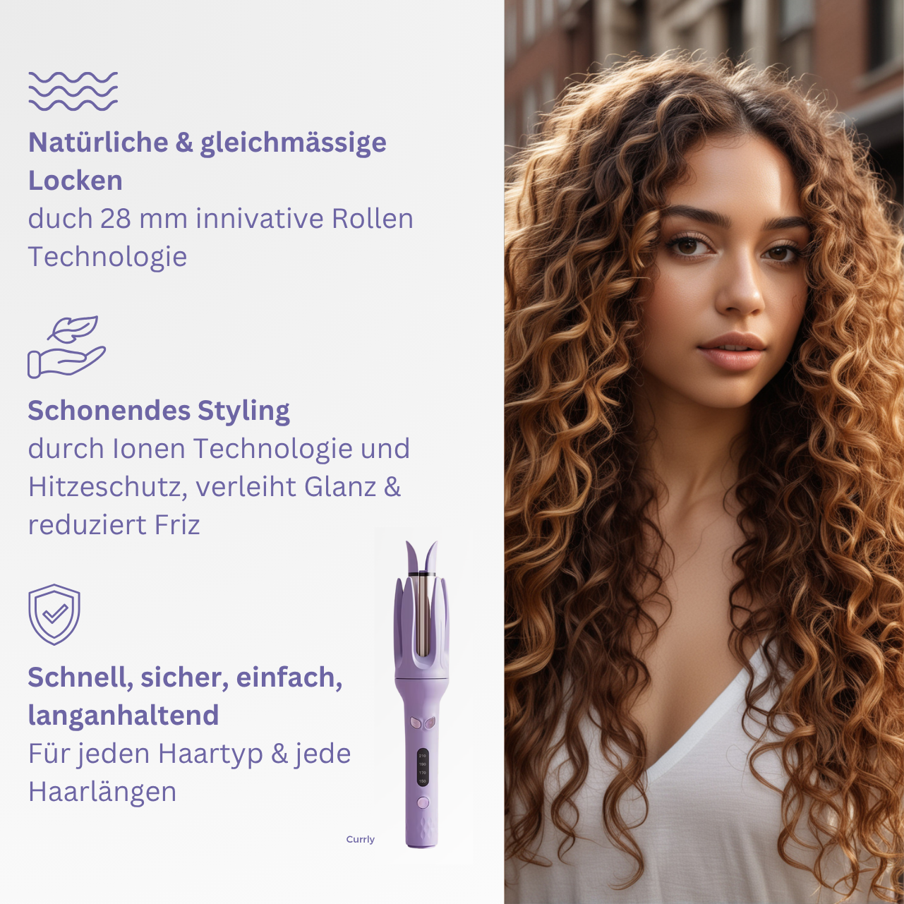 Curly - Der HaarStyler für perfekte, natürliche Locken