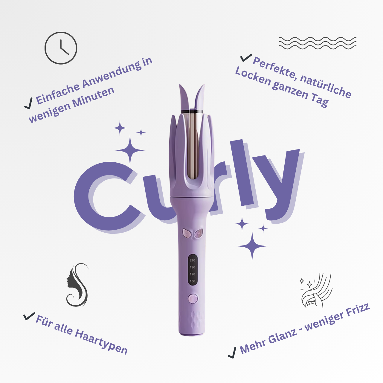 Curly - Der HaarStyler für perfekte, natürliche Locken