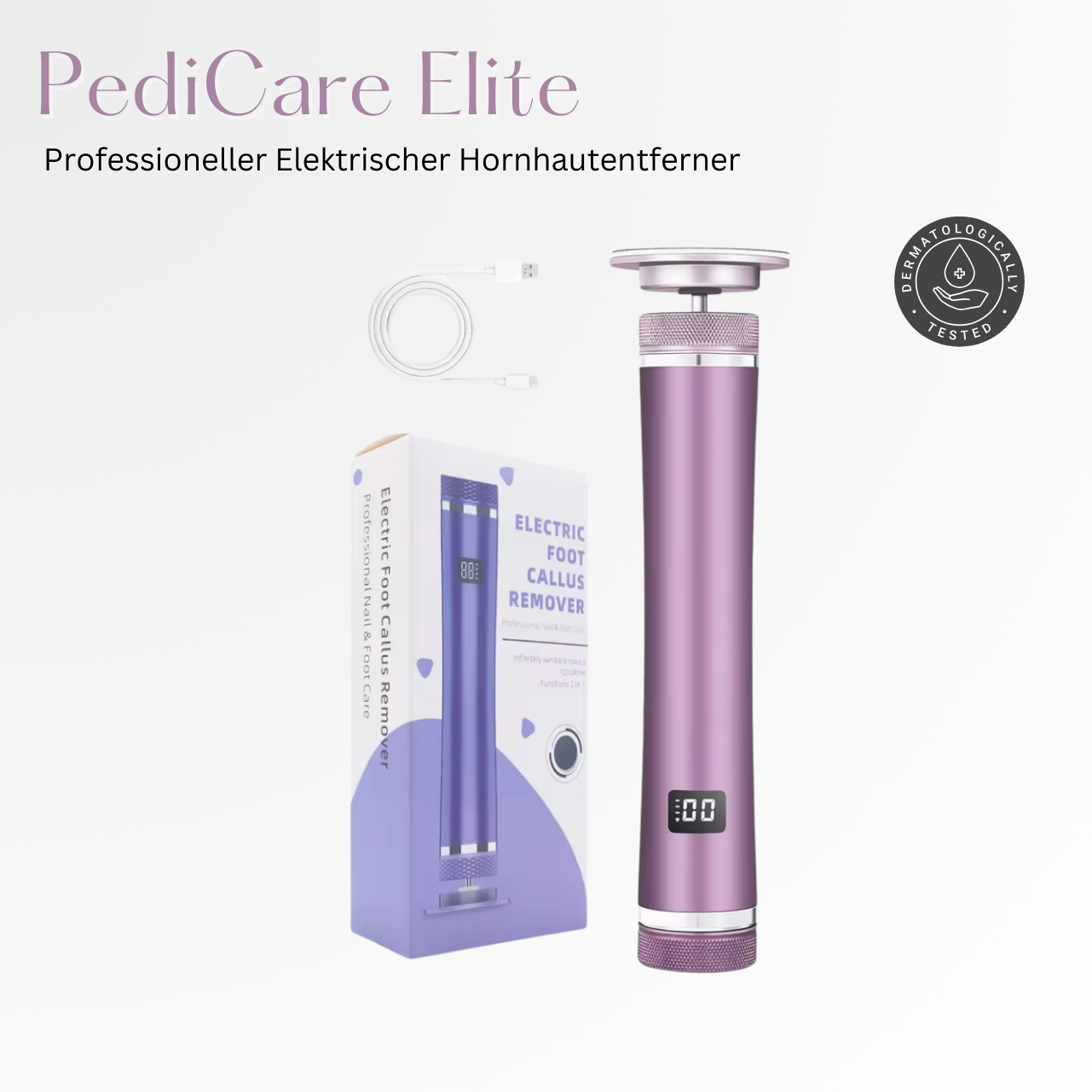 PediCare Elite - Professioneller Elektrischer Hornhautentferner