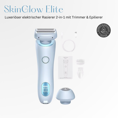 SkinGlow Elite - 2-in-1 Rasierer mit Trimmer & Epilierer